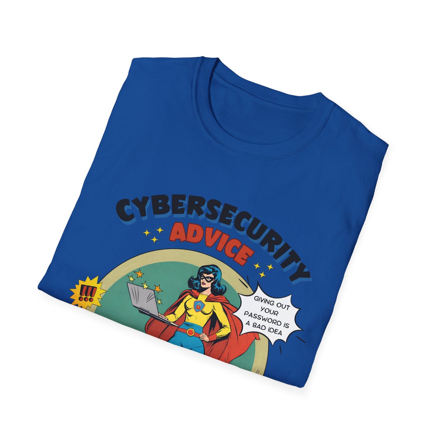 Women in stem Superhero shirt | Female Cybersecurity Advice | Vintage comic style