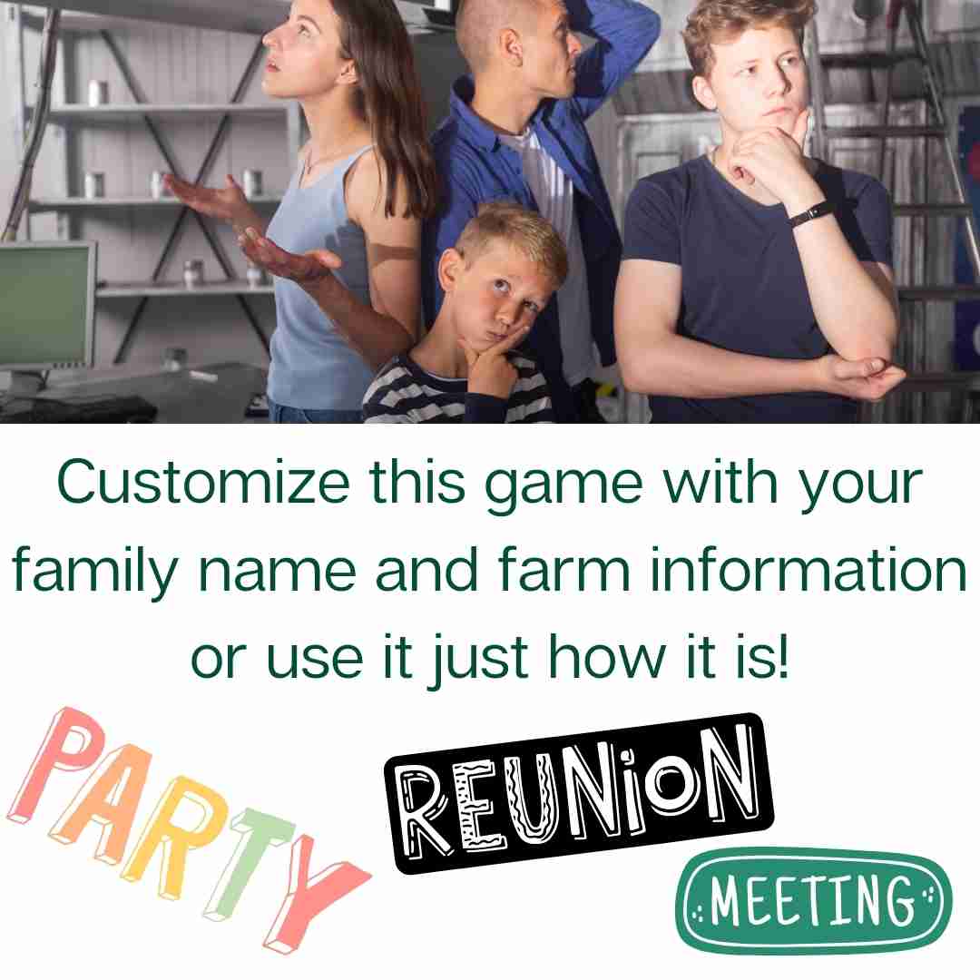 Escape Room for Family Reunions | Editable & Customizable Farm Life Escape Room | Digital Download