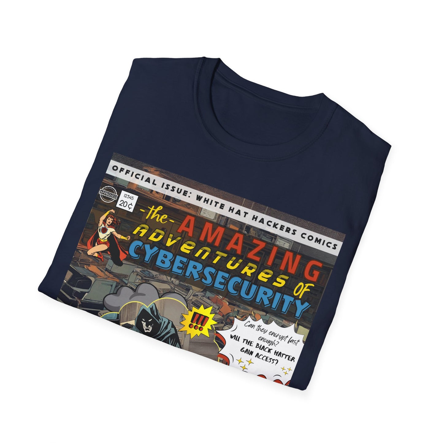Superhero shirt Cybersecurity Vintage Comic shirt | Female Superhero | Girls in STEM shirt