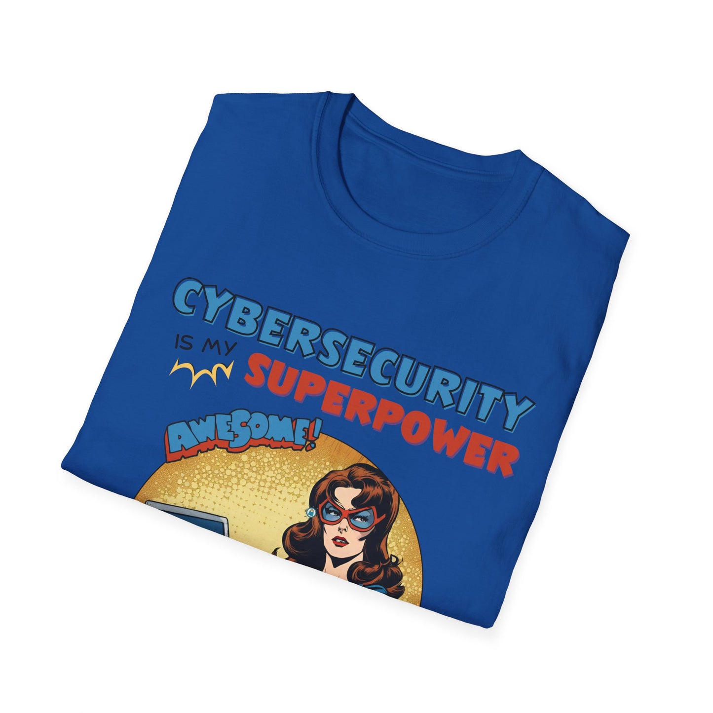 Women in stem Cyber Security is my Superpower shirt | Cybersecurity Superhero shirt | Vintage Comic book style