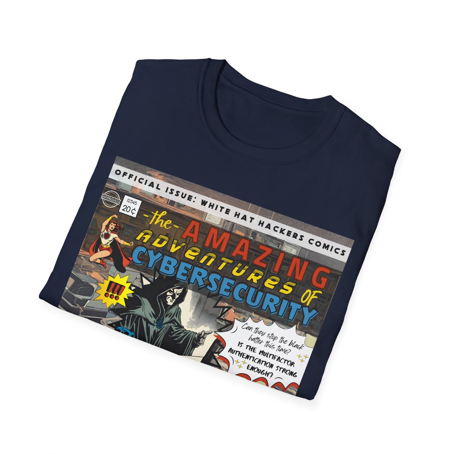 Male Superhero shirt | Vintage Comic Cybersecurity shirt