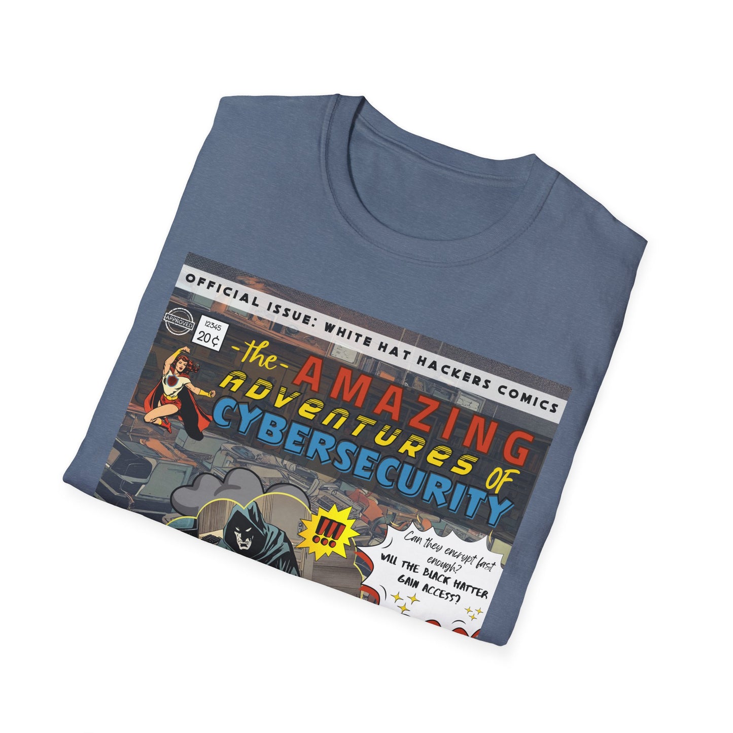 Superhero shirt Cybersecurity Vintage Comic shirt | Female Superhero | Girls in STEM shirt