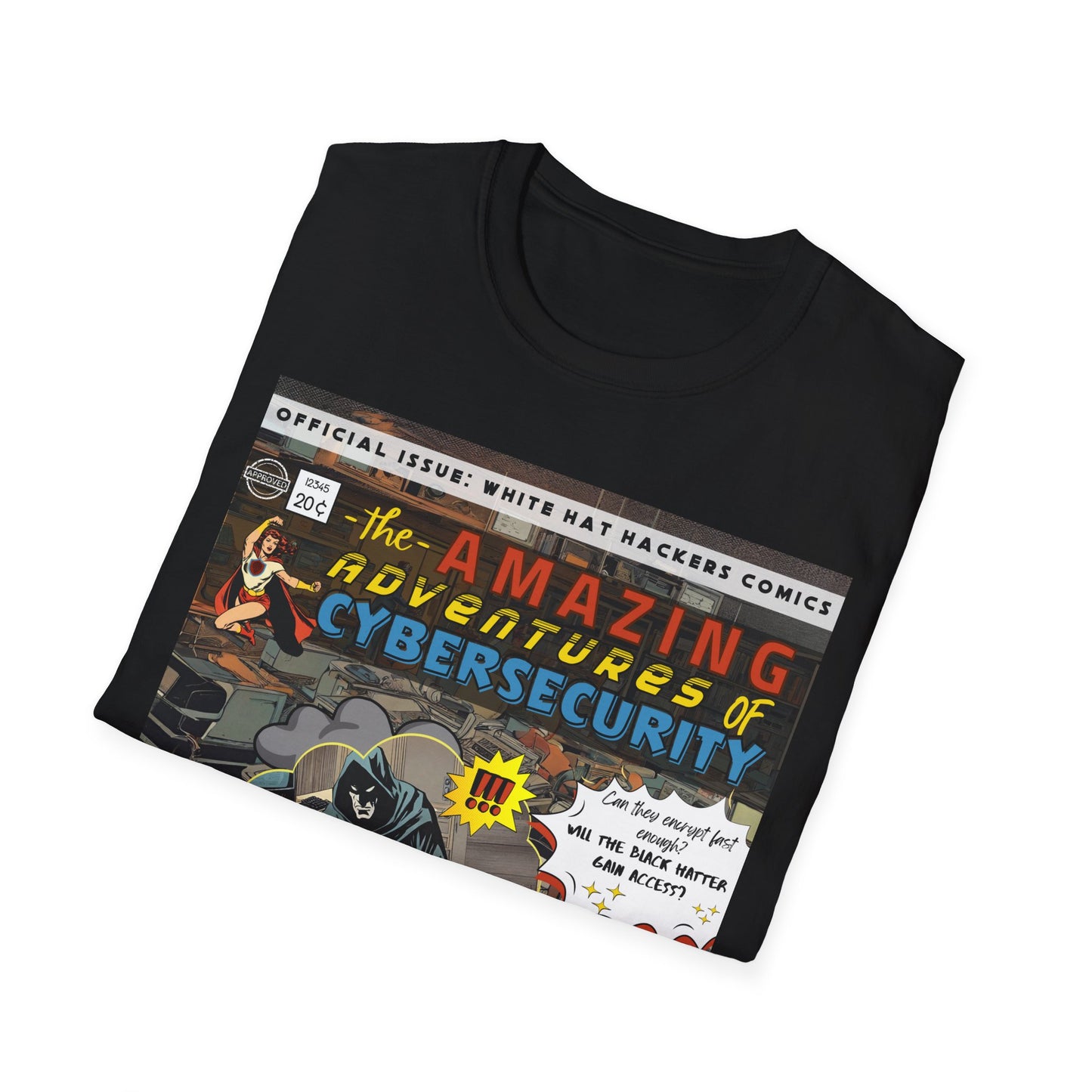 Superhero shirt Cybersecurity Vintage Comic shirt | Female Superhero | Girls in STEM shirt