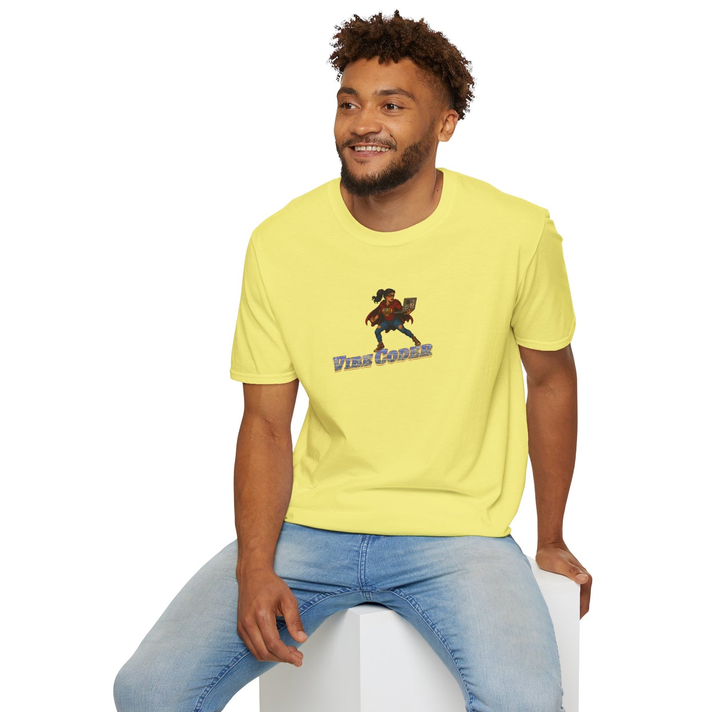 Vibe Coder LIfestyle Shirt | Super Hero Girl Vibe Coding | Funny Tech shirt for Women | Girls in STEM shirt