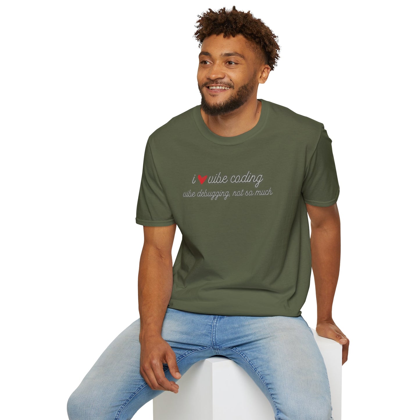 I love Vibe Coding, Debugging Not so much Vibe Coder shirt | For anyone who loves using to Vibe Code but hates debugging | Tech shirt