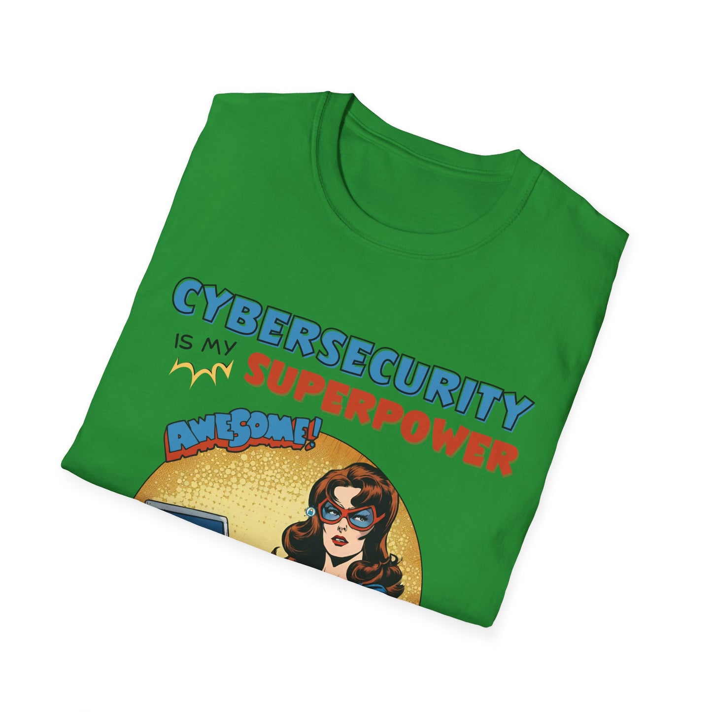 Women in stem  Cyber Security is my Superpower shirt | Cybersecurity Superhero shirt | Vintage Comic book style