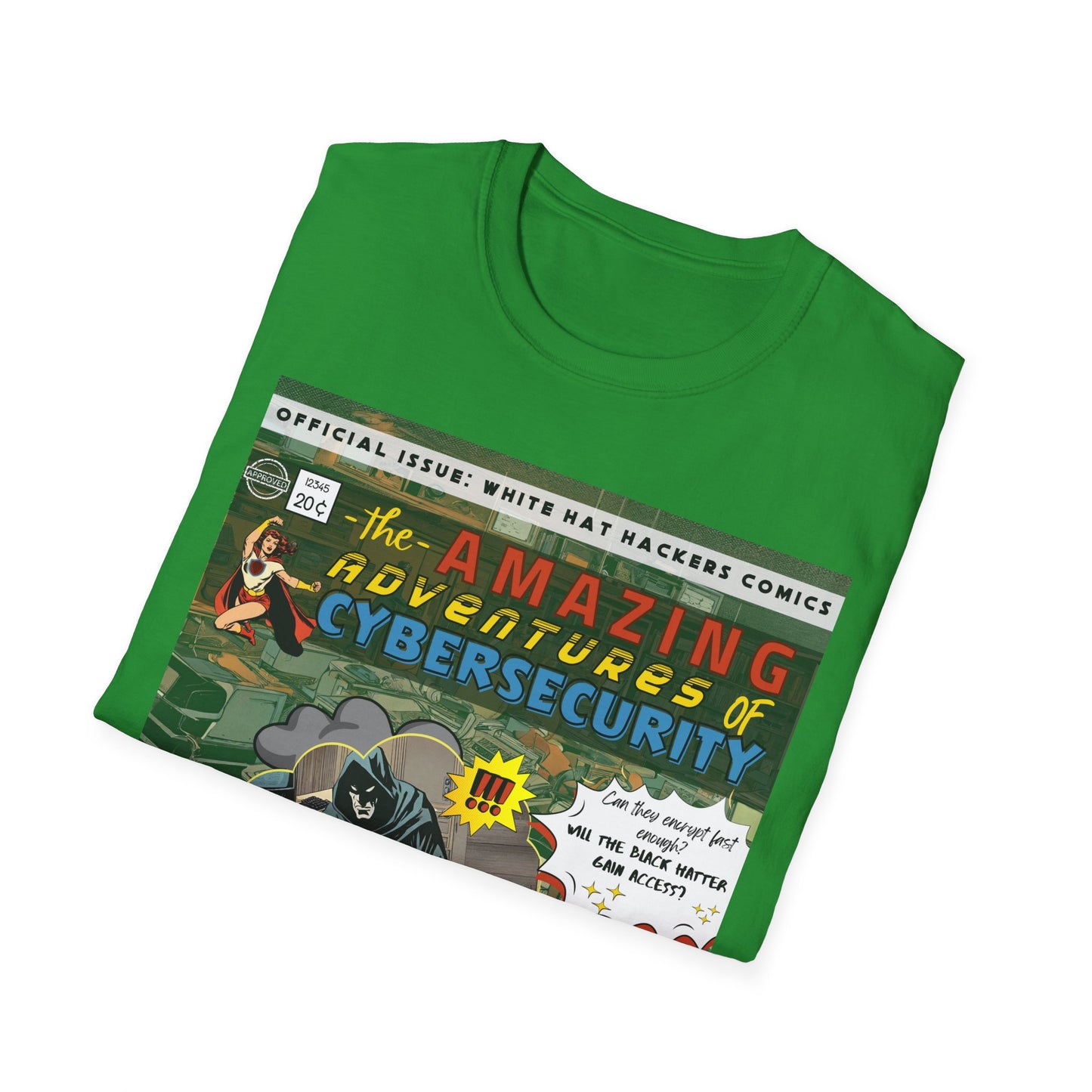 Superhero shirt Cybersecurity Vintage Comic shirt | Female Superhero | Girls in STEM shirt