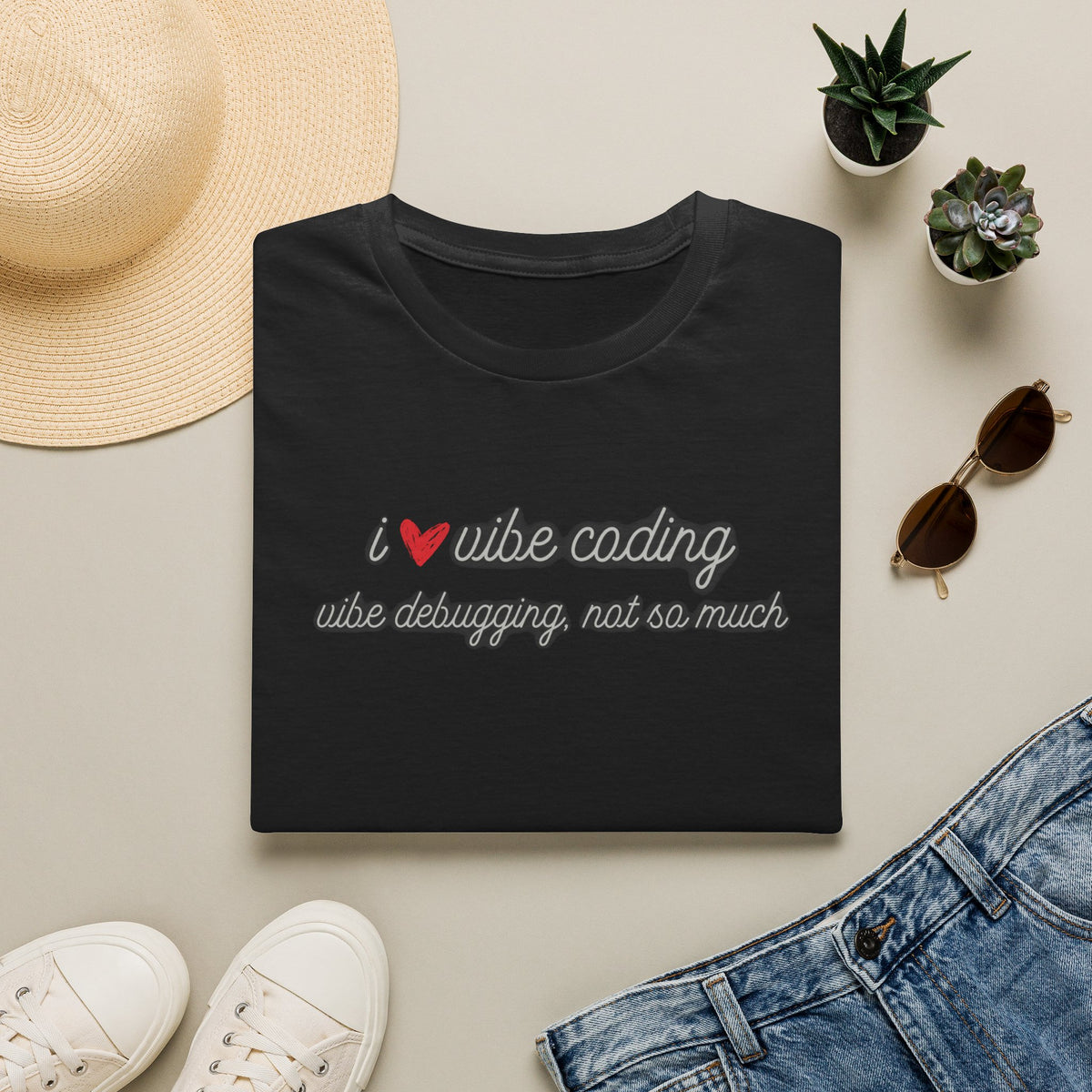I love Vibe Coding, Debugging Not so much Vibe Coder shirt | For anyone who loves using to Vibe Code but hates debugging | Tech shirt