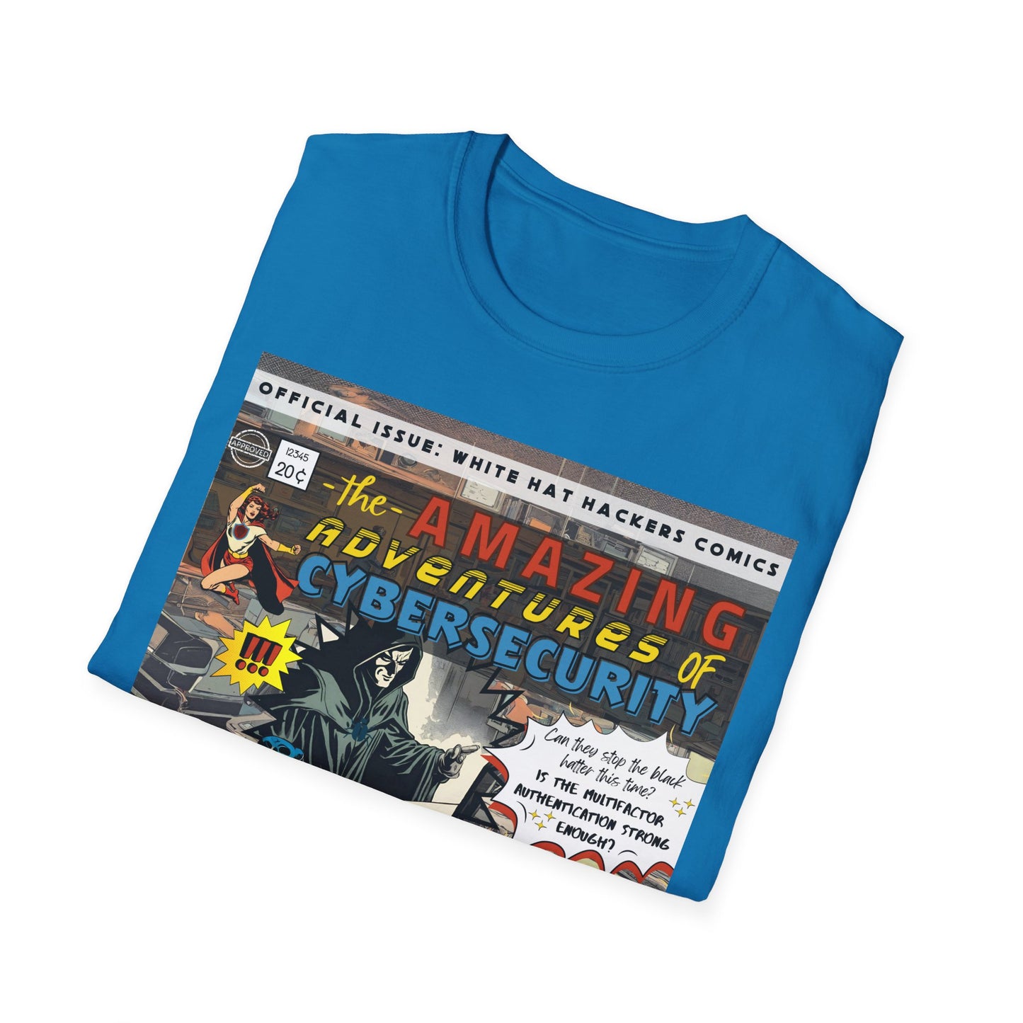 Male Superhero shirt | Vintage Comic Cybersecurity shirt