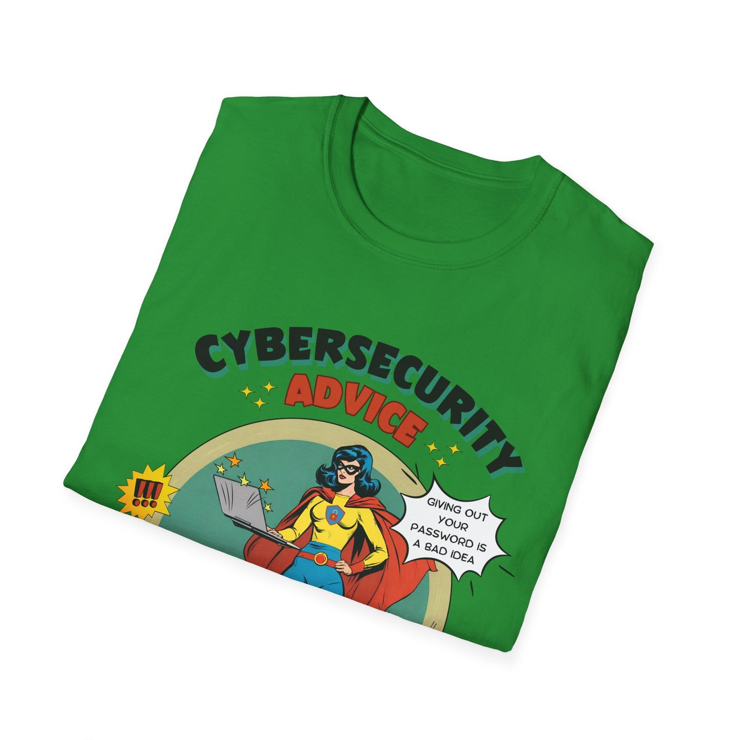 Women in stem Superhero shirt | Female Cybersecurity Advice | Vintage comic style