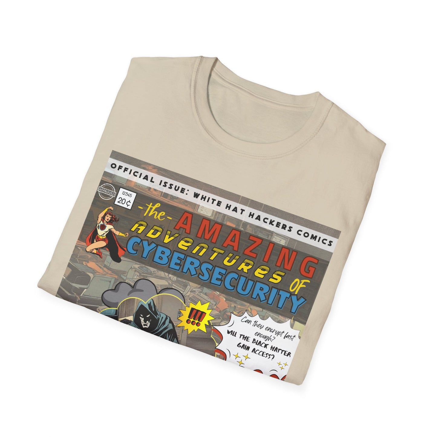 Superhero shirt Cybersecurity Vintage Comic shirt | Female Superhero | Girls in STEM shirt