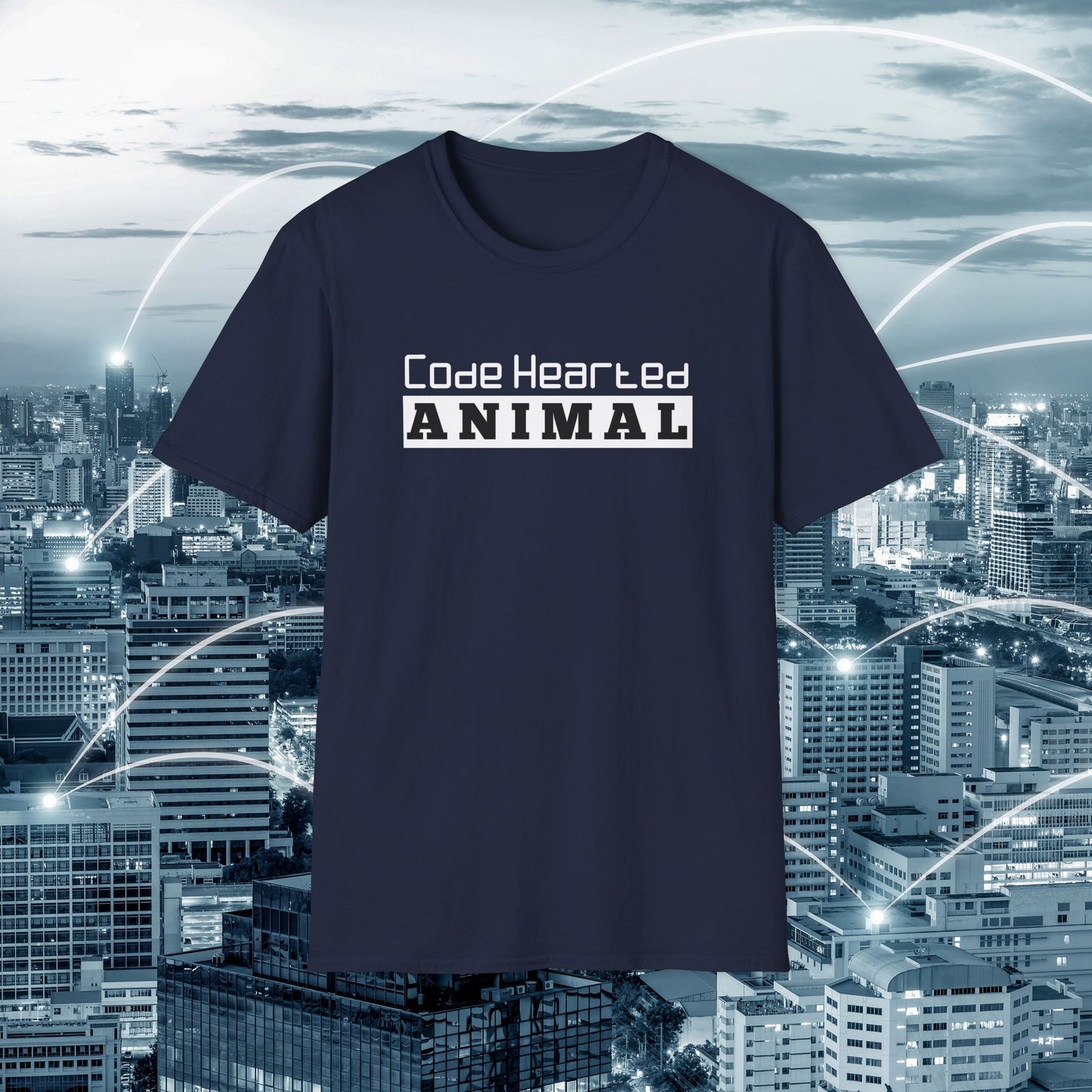 SHIRT Code hearted animal | Programmer shirt | Adult Unisex Ultrasoft Cotton