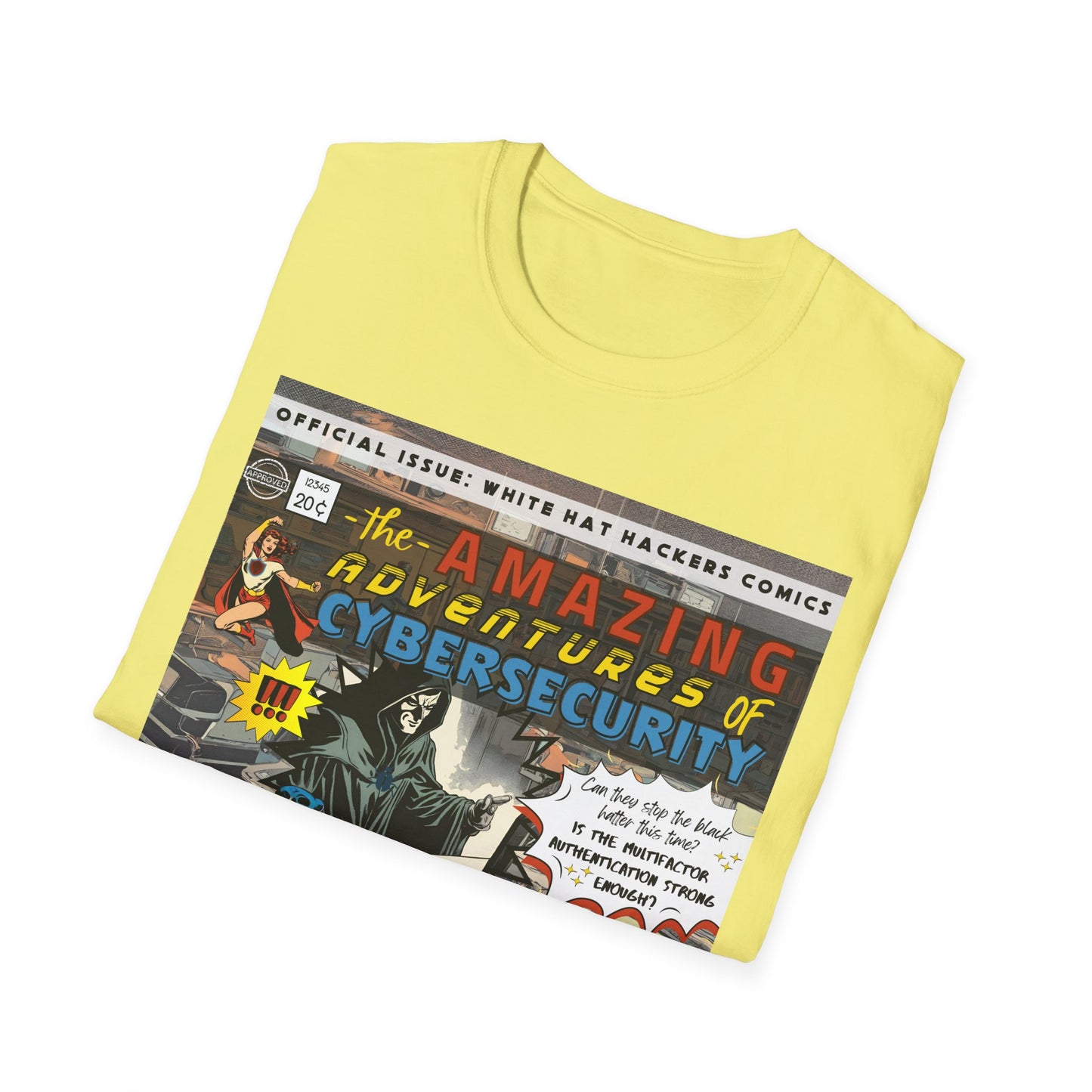 Male Superhero shirt | Vintage Comic Cybersecurity shirt