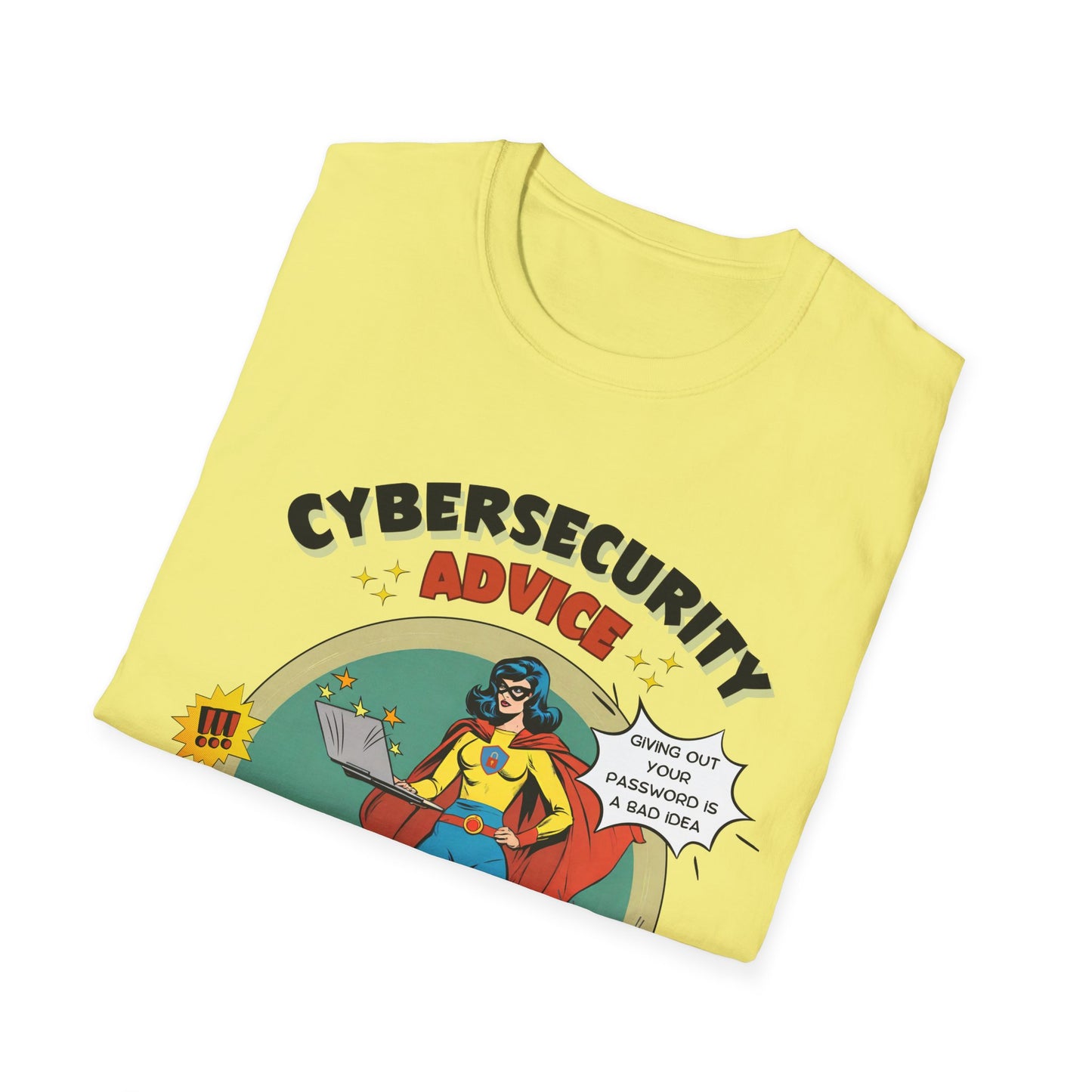 Women in stem Superhero shirt | Female Cybersecurity Advice | Vintage comic style