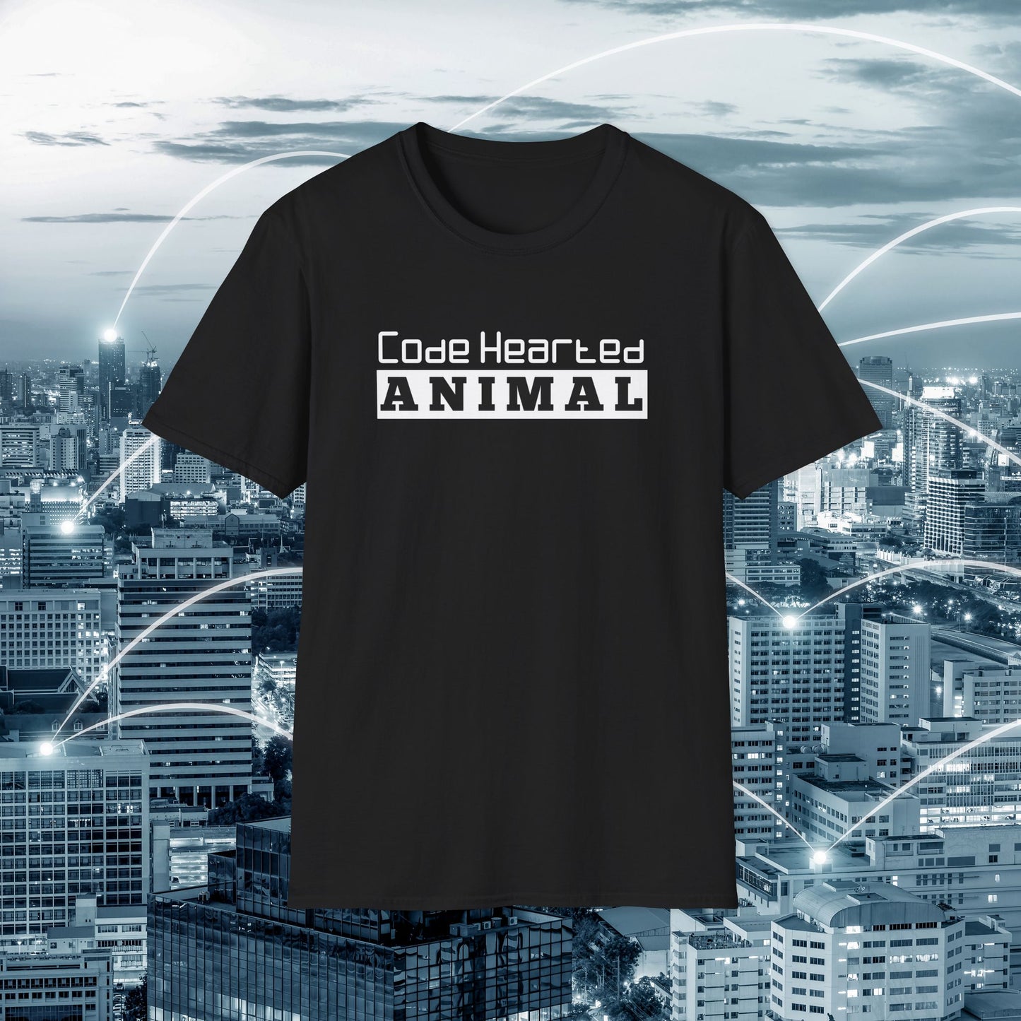 SHIRT Code hearted animal | Programmer shirt | Adult Unisex Ultrasoft Cotton