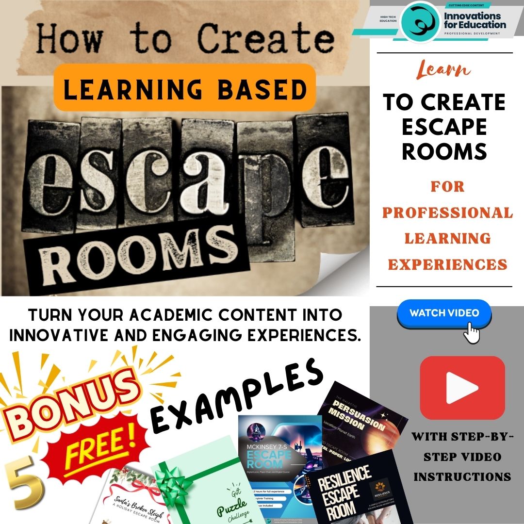 Escape Rooms for Academics Learning: Ultimate Guide to Engaging Learning Experiences & Dynamic Team Building | Instant Download