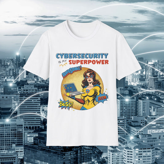 Women in stem  Cyber Security is my Superpower shirt | Cybersecurity Superhero shirt | Vintage Comic book style