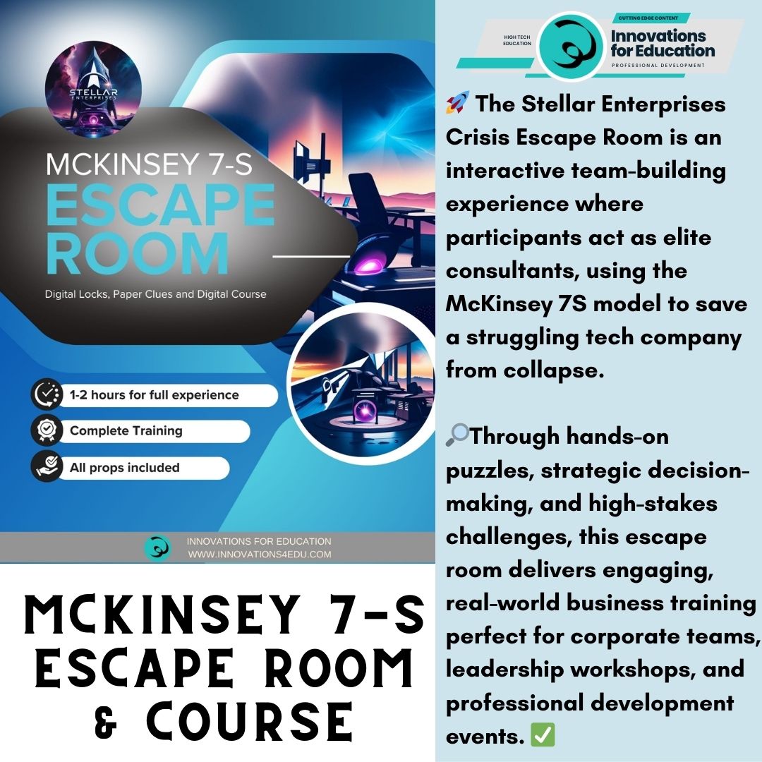 Escape Rooms for Academics Learning: Ultimate Guide to Engaging Learning Experiences & Dynamic Team Building | Instant Download