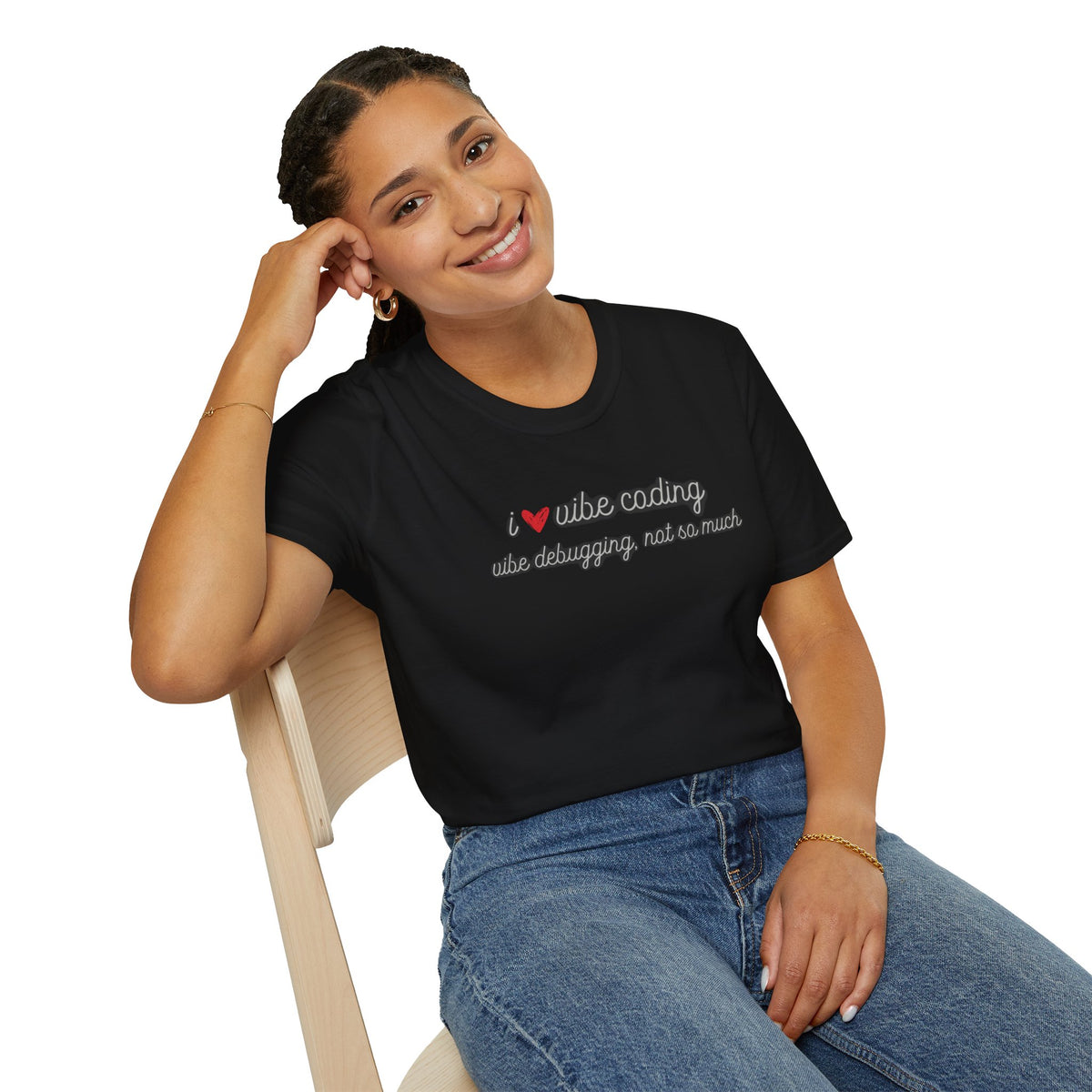 I love Vibe Coding, Debugging Not so much Vibe Coder shirt | For anyone who loves using to Vibe Code but hates debugging | Tech shirt