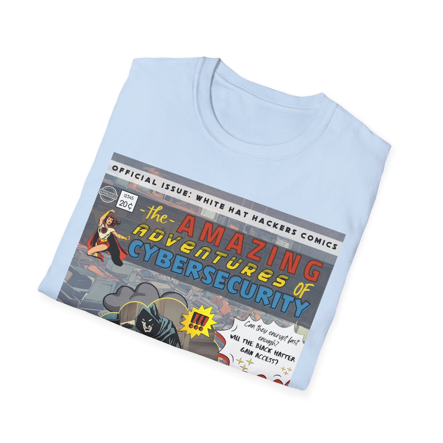 Superhero shirt Cybersecurity Vintage Comic shirt | Female Superhero | Girls in STEM shirt