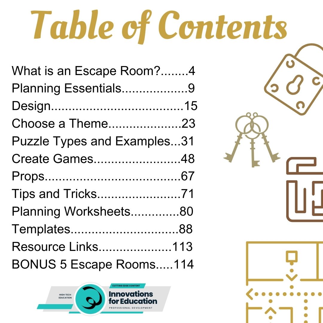 Escape Rooms for Academics Learning: Ultimate Guide to Engaging Learning Experiences & Dynamic Team Building | Instant Download