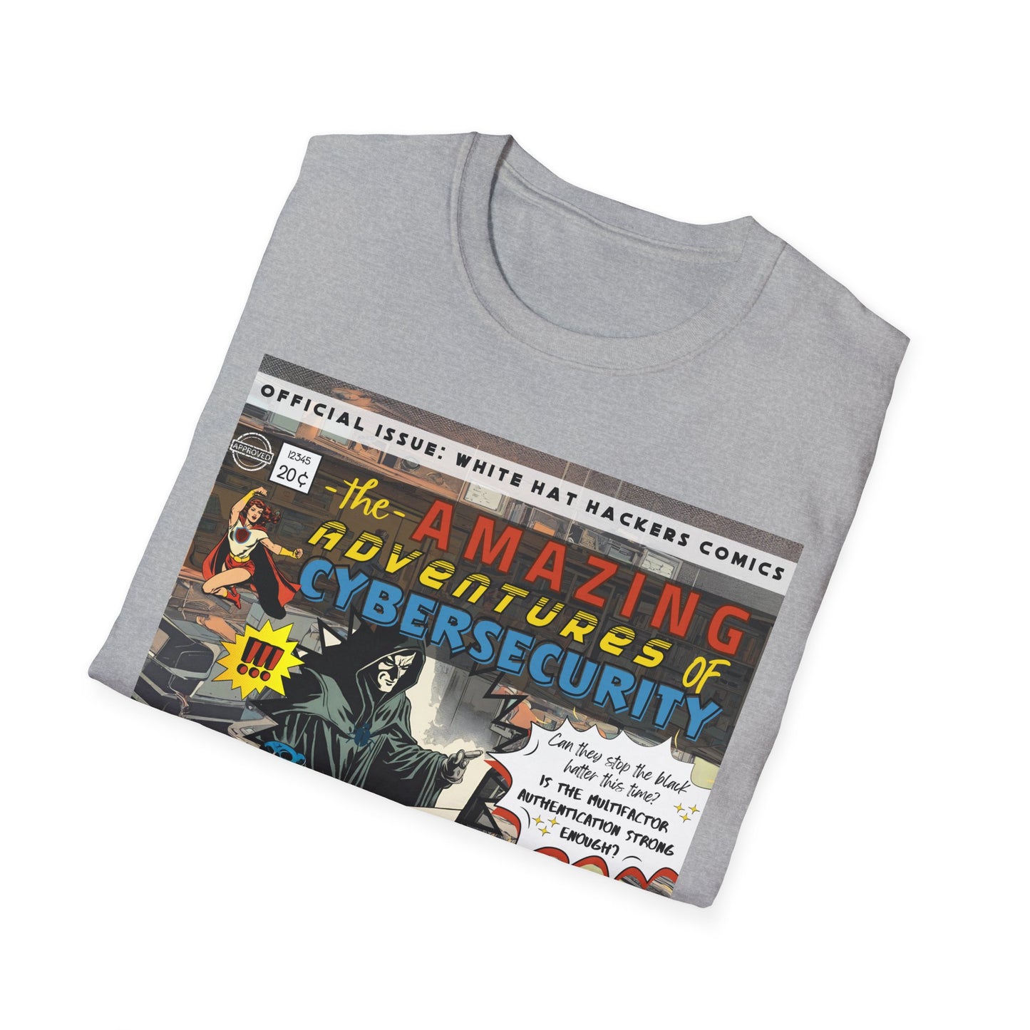 Male Superhero shirt | Vintage Comic Cybersecurity shirt