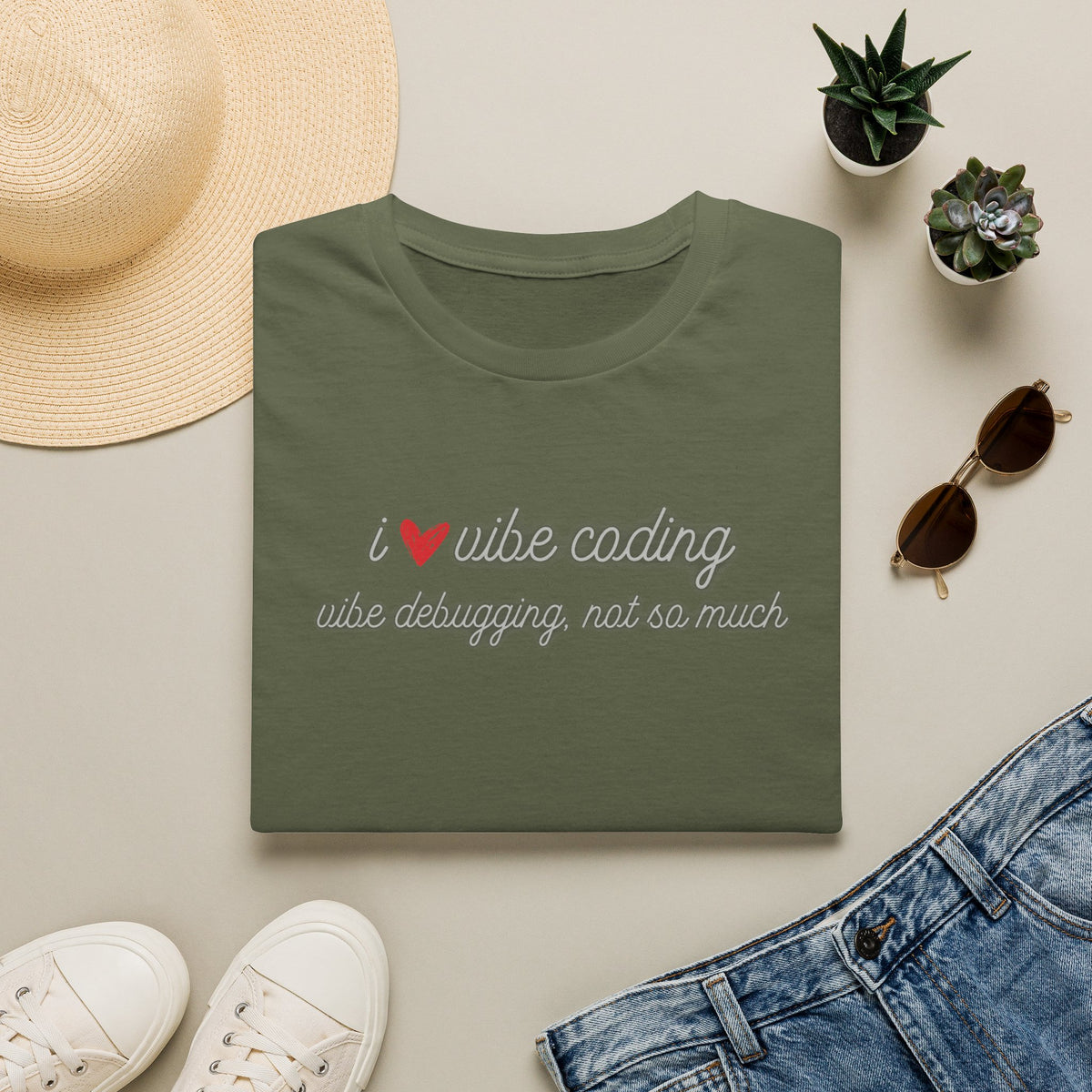 I love Vibe Coding, Debugging Not so much Vibe Coder shirt | For anyone who loves using to Vibe Code but hates debugging | Tech shirt