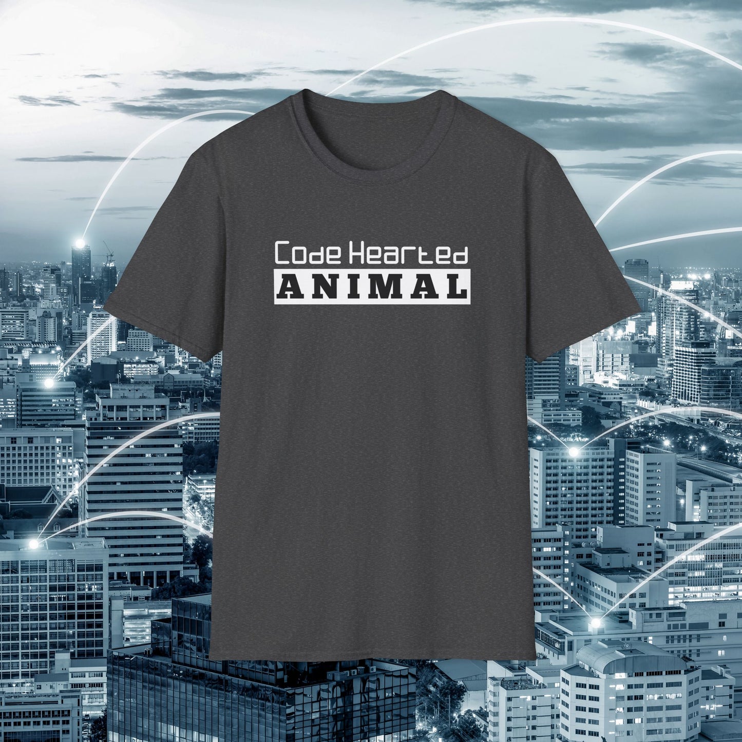 SHIRT Code hearted animal | Programmer shirt | Adult Unisex Ultrasoft Cotton