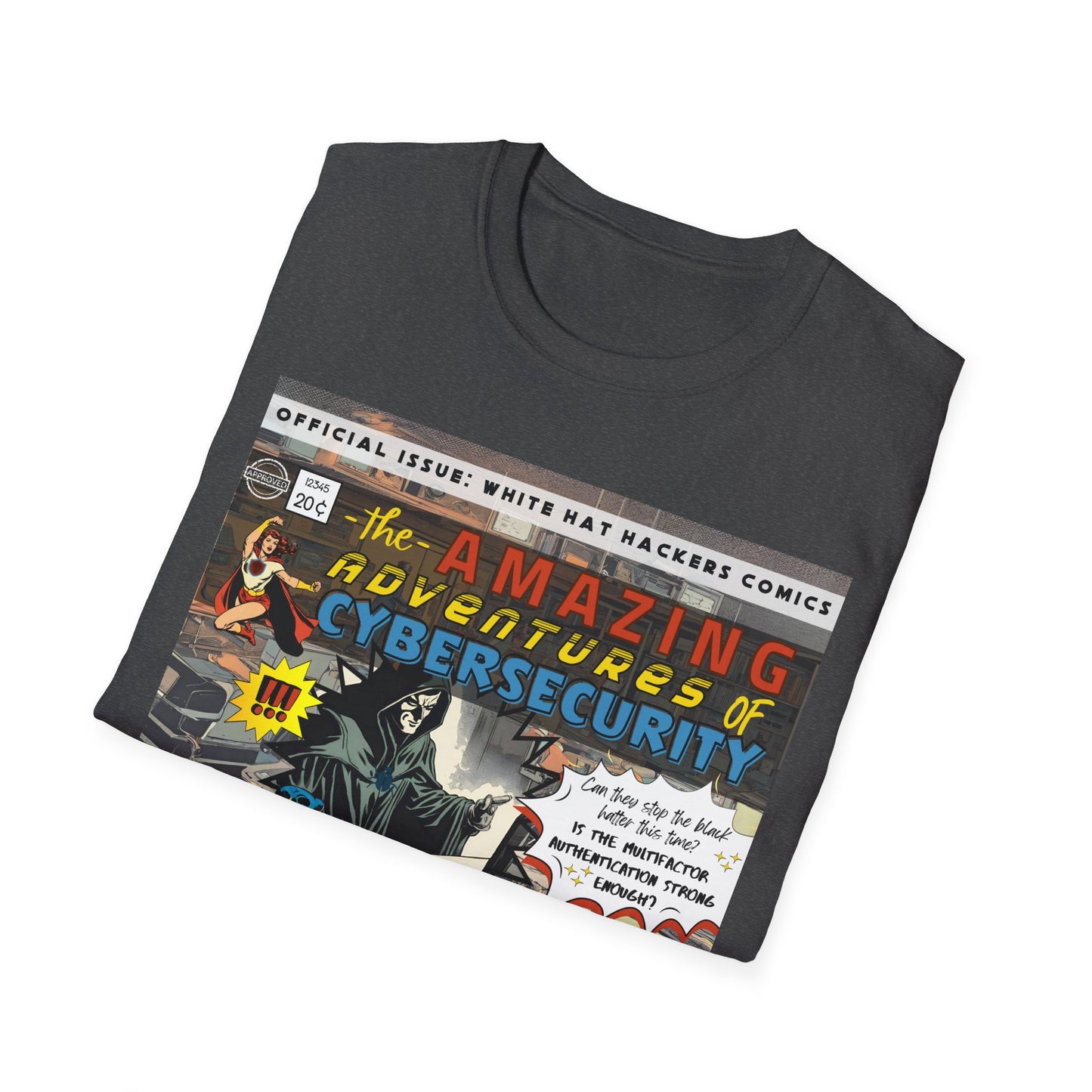Male Superhero shirt | Vintage Comic Cybersecurity shirt