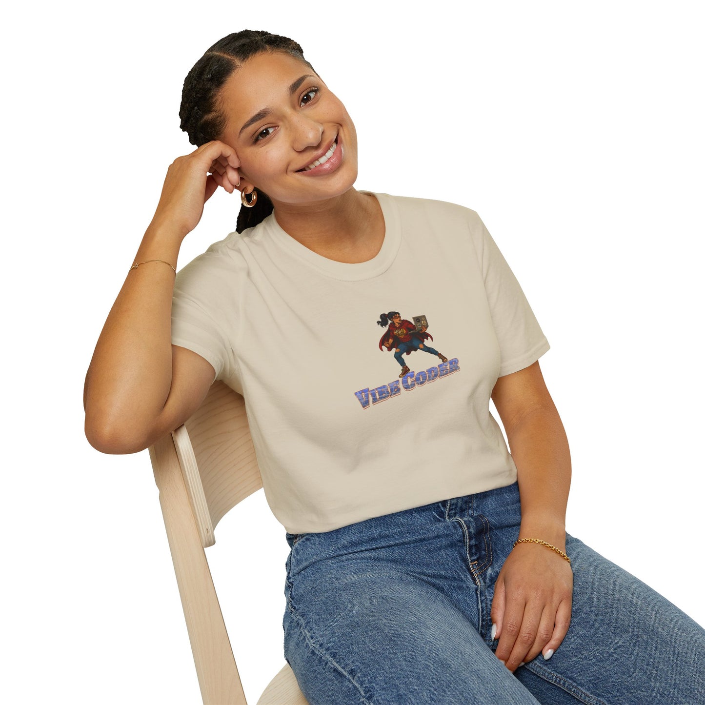 Vibe Coder LIfestyle Shirt | Super Hero Girl Vibe Coding | Funny Tech shirt for Women | Girls in STEM shirt