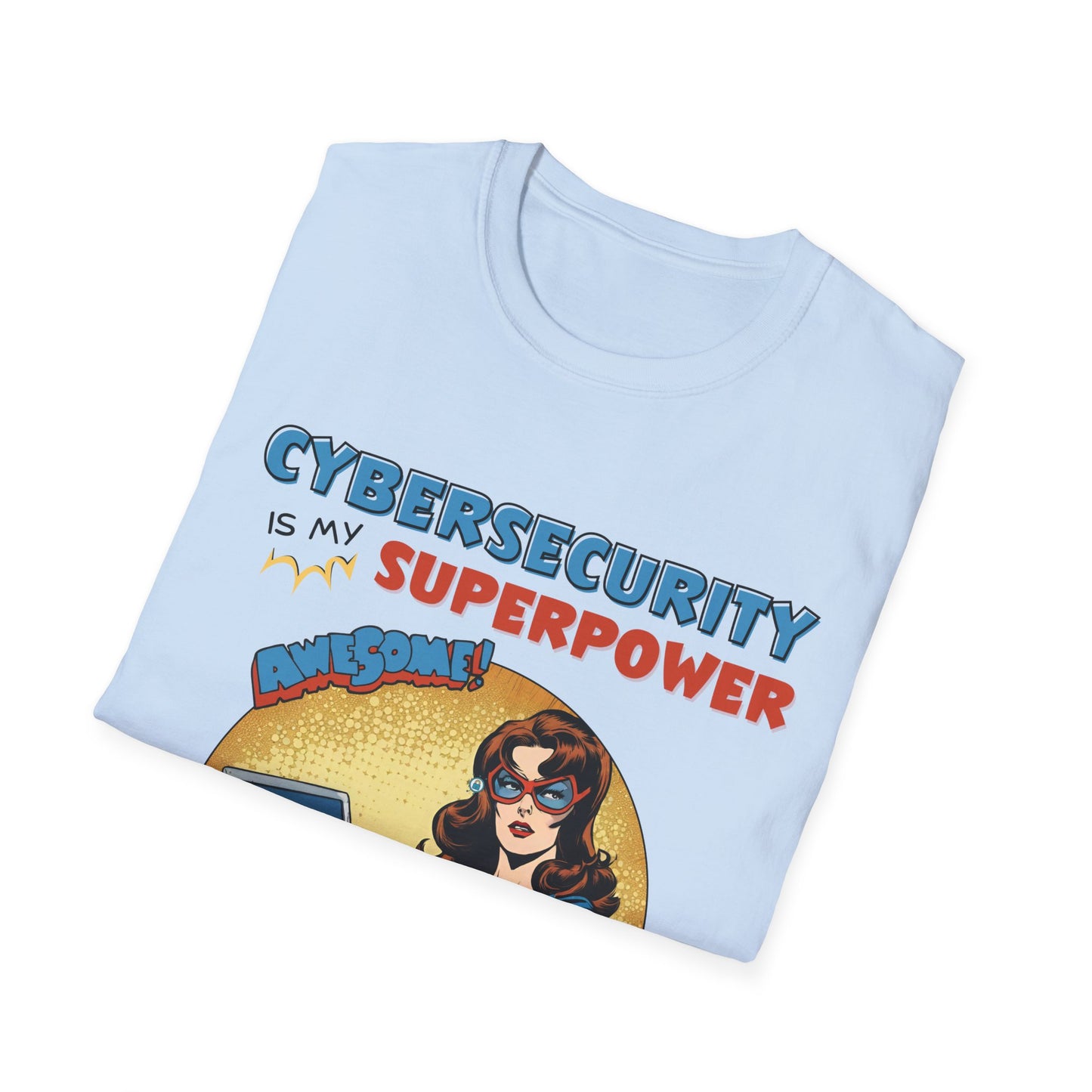 Women in stem  Cyber Security is my Superpower shirt | Cybersecurity Superhero shirt | Vintage Comic book style