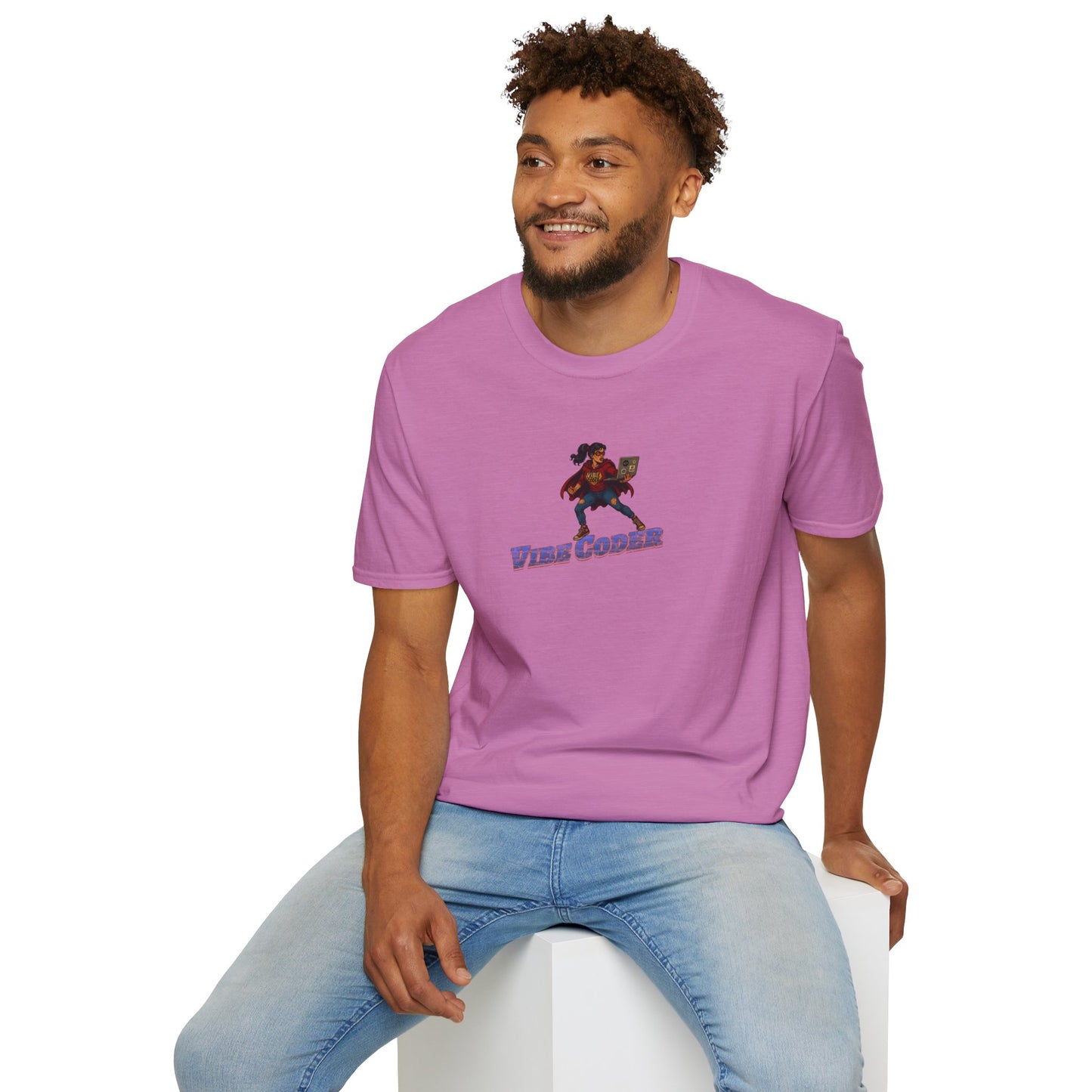 Vibe Coder LIfestyle Shirt | Super Hero Girl Vibe Coding | Funny Tech shirt for Women | Girls in STEM shirt