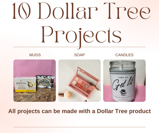 10 Dollar Tree Cricut Gift Ideas | Budget DIY Mugs, Candles, Soap & Food Projects