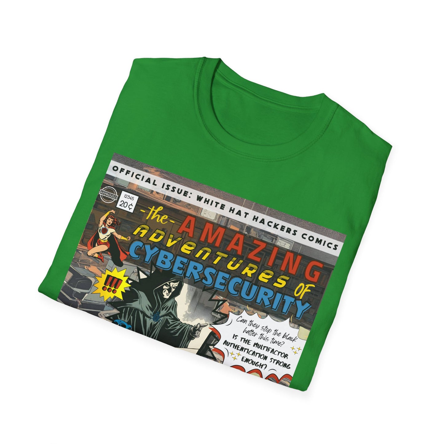 Male Superhero shirt | Vintage Comic Cybersecurity shirt