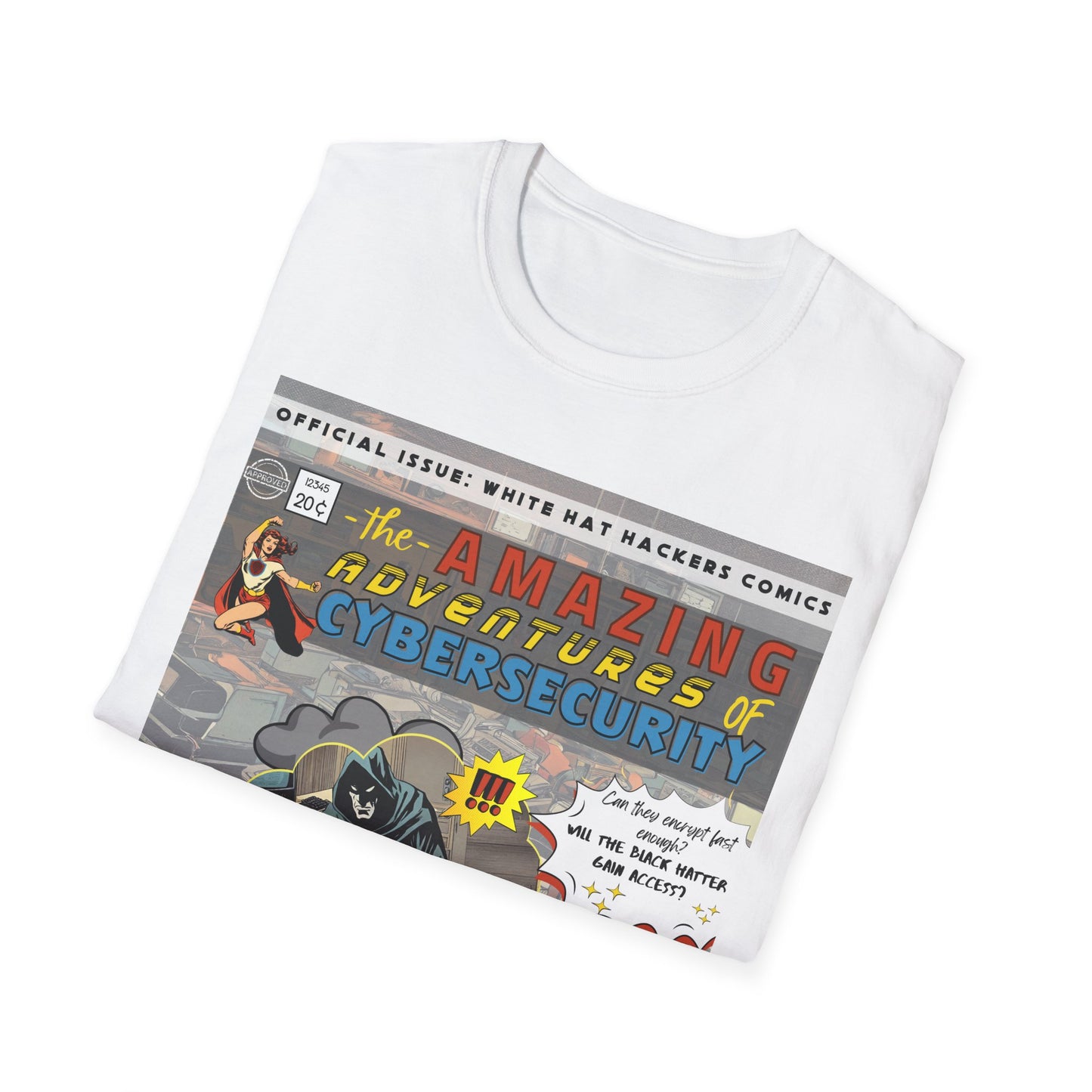 Superhero shirt Cybersecurity Vintage Comic shirt | Female Superhero | Girls in STEM shirt