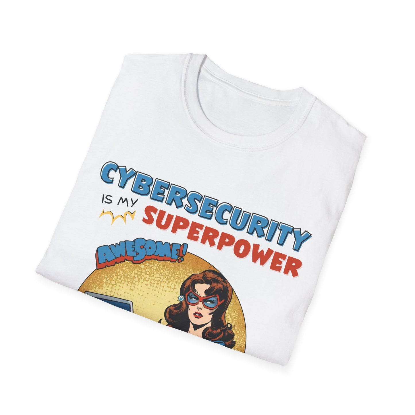 Women in stem  Cyber Security is my Superpower shirt | Cybersecurity Superhero shirt | Vintage Comic book style