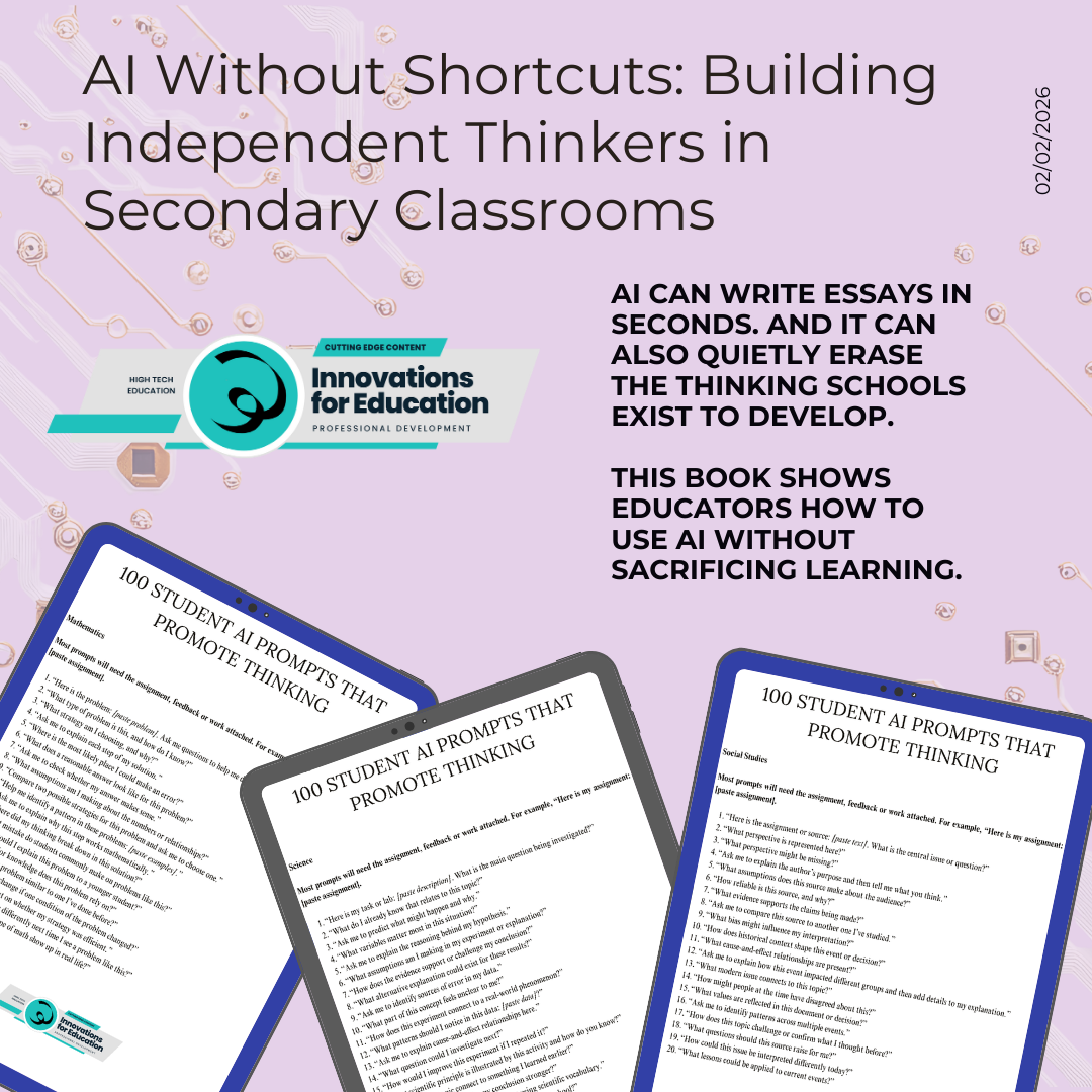 EBOOK: Learning How to Learn in the Age of AI Research-Based Strategies for Building Metacognition in Grades 6–12