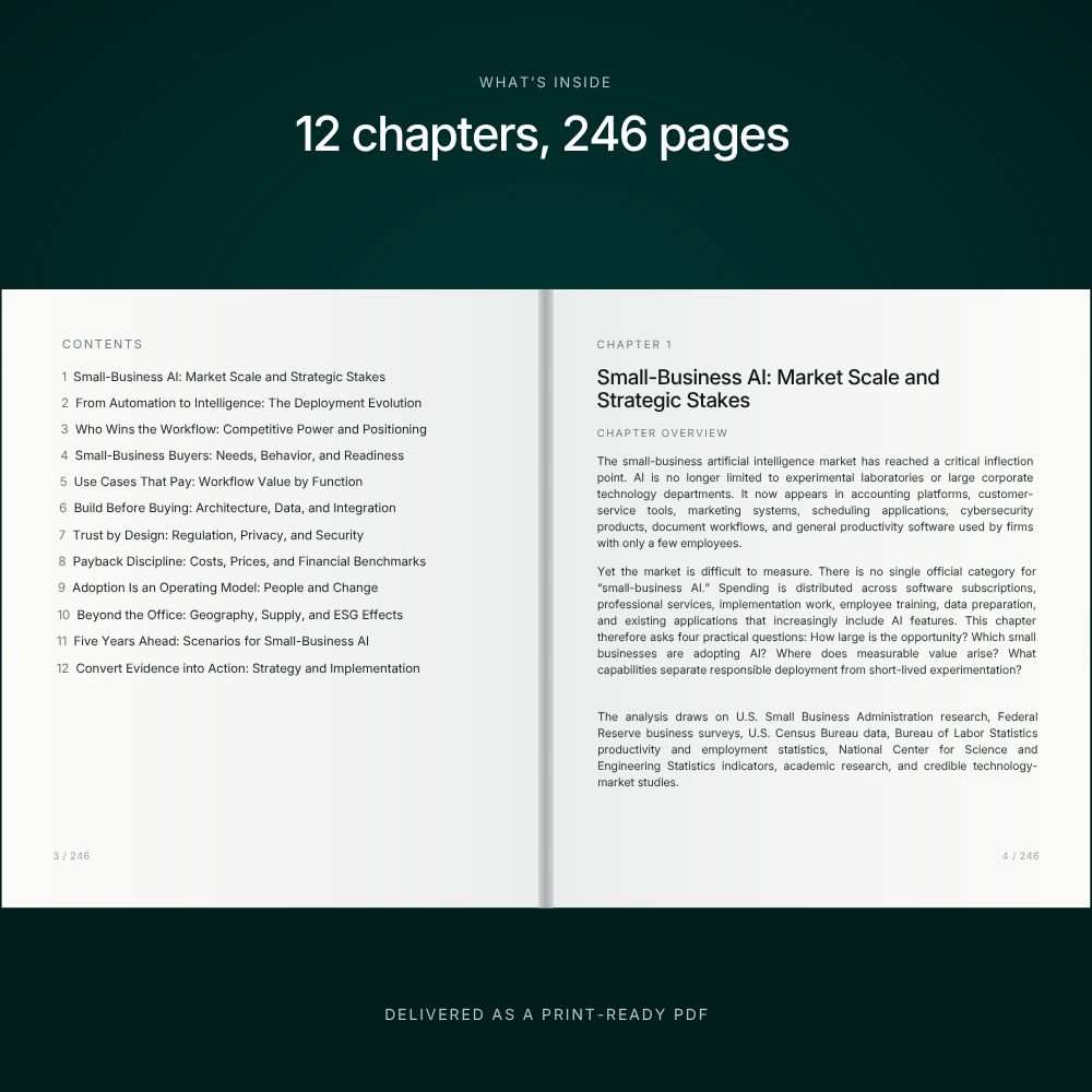 Digital Download: Small Business AI Strategy: Market Forces, Payback Discipline, and the Next Five Years