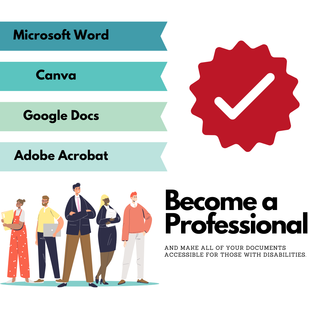 Accessibility: WCAG best practices for Documents, PDFs and Ebooks in Docs, Word, Canva, & Adobe Acrobat | Instant Download