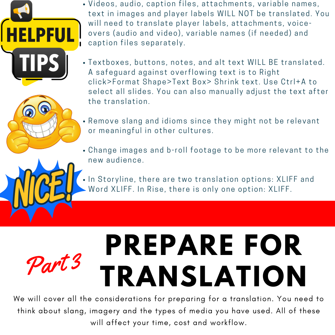 ELearning Resource: Learn to Translate Your Videos Audio Subtitle Articulate Storyline XLIFF Files | Online Translation | Instant Download