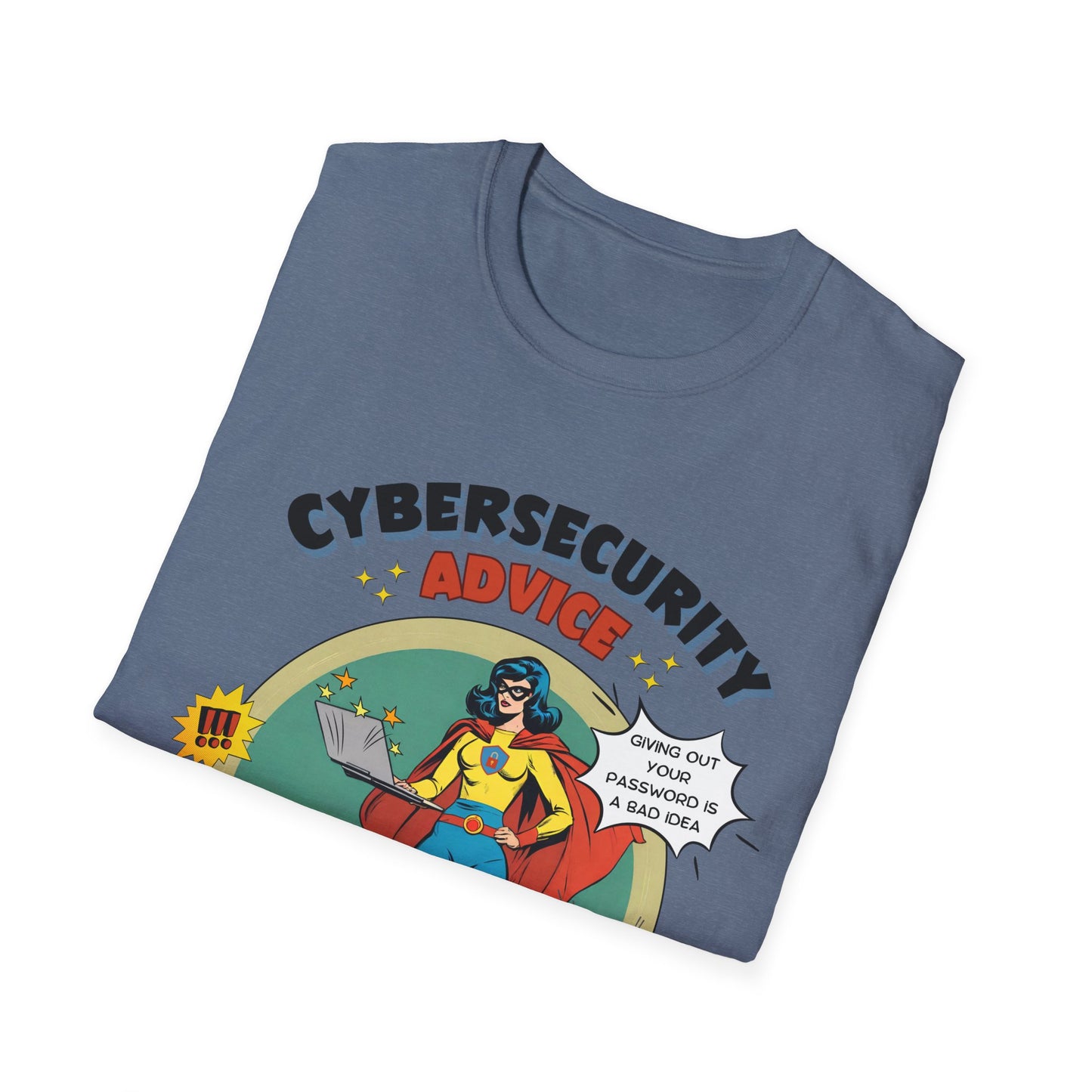 Women in stem Superhero shirt | Female Cybersecurity Advice | Vintage comic style
