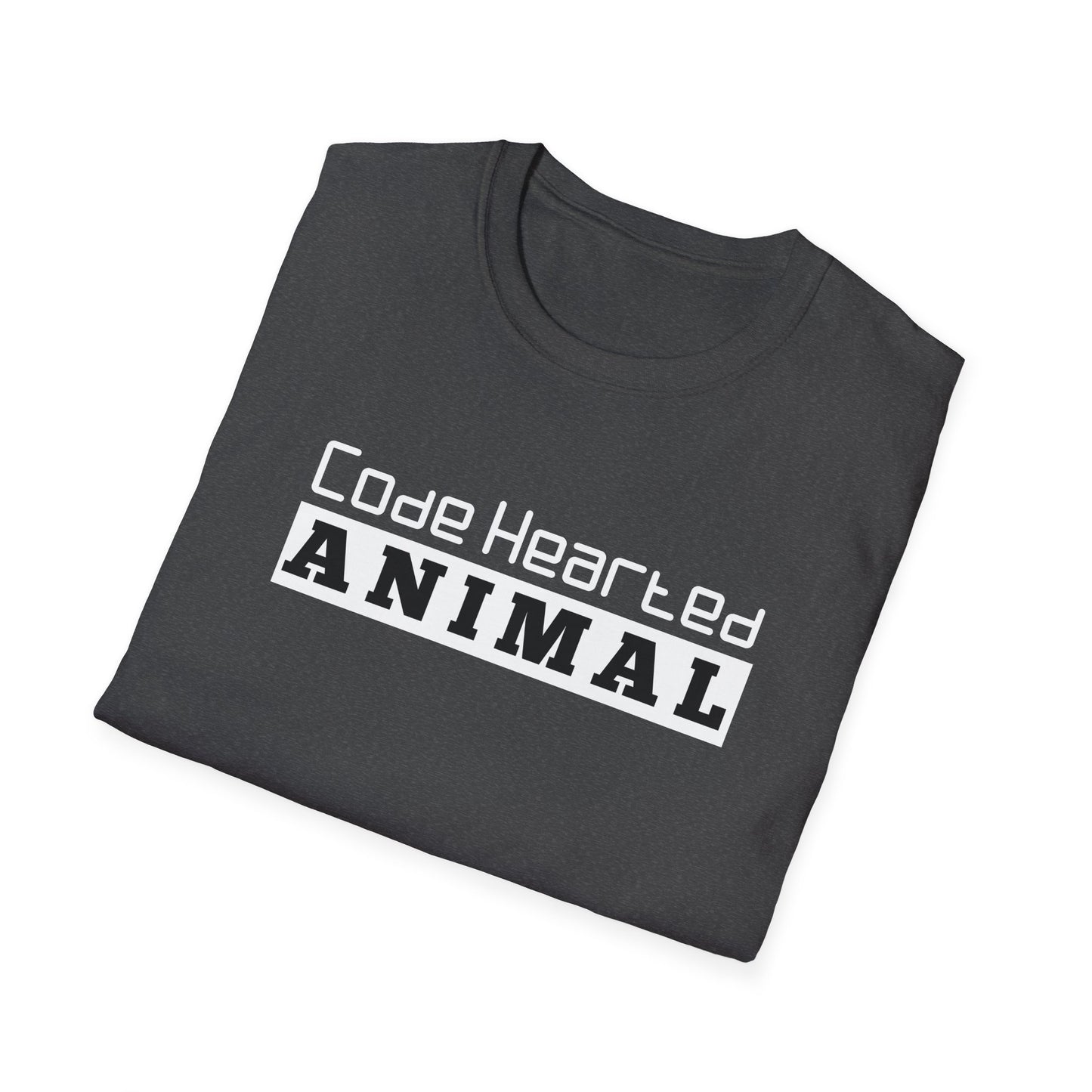 SHIRT Code hearted animal | Programmer shirt | Adult Unisex Ultrasoft Cotton