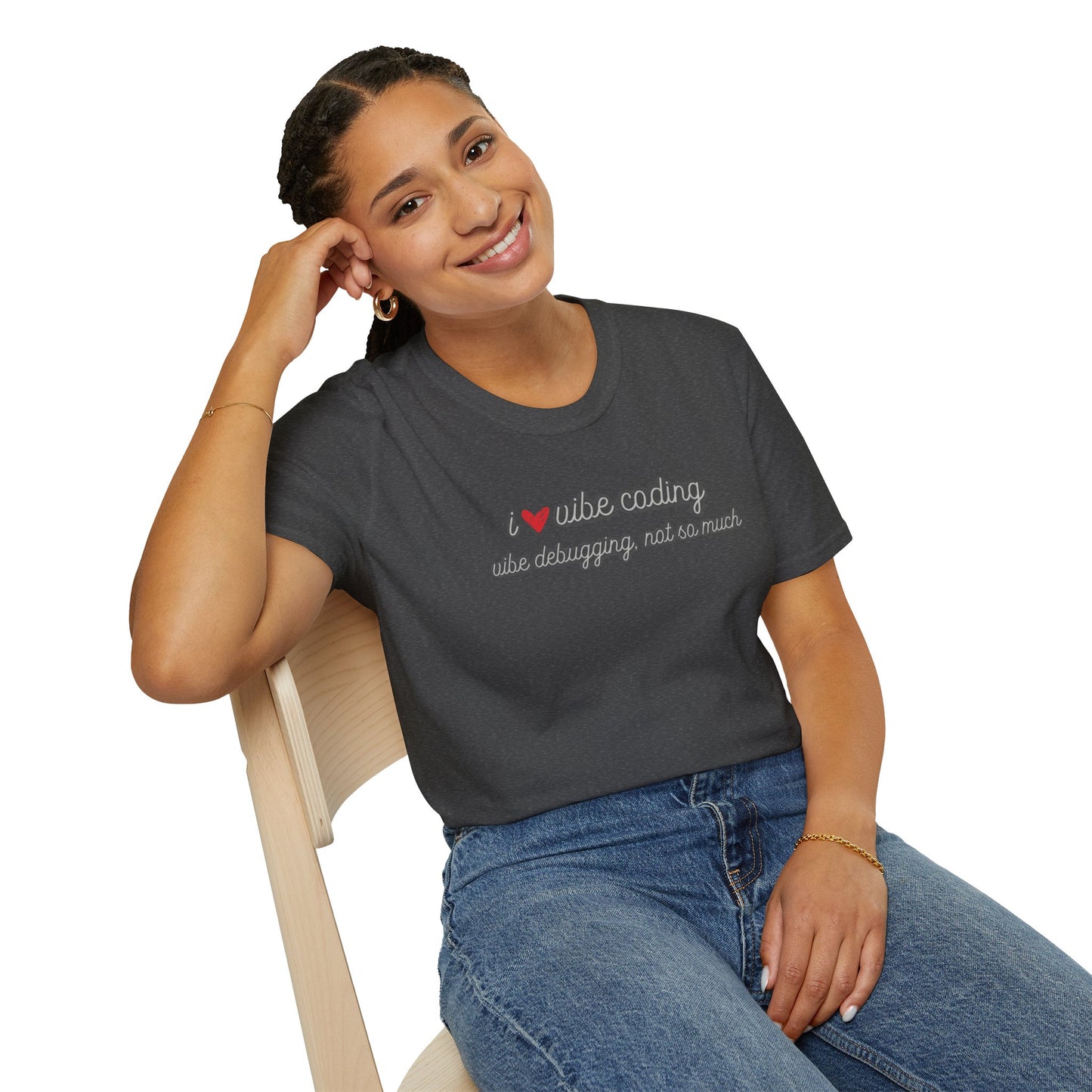 I love Vibe Coding, Debugging Not so much Vibe Coder shirt | For anyone who loves using to Vibe Code but hates debugging | Tech shirt