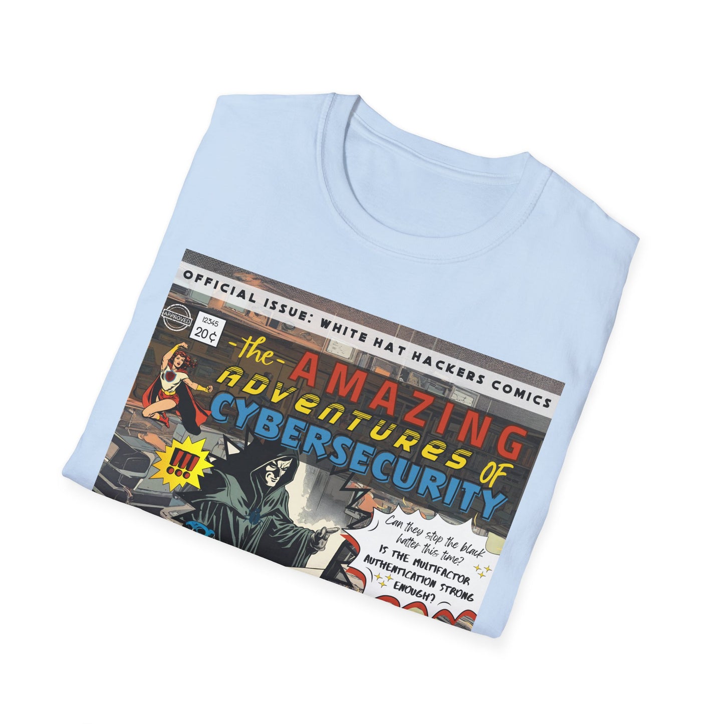 Male Superhero shirt | Vintage Comic Cybersecurity shirt