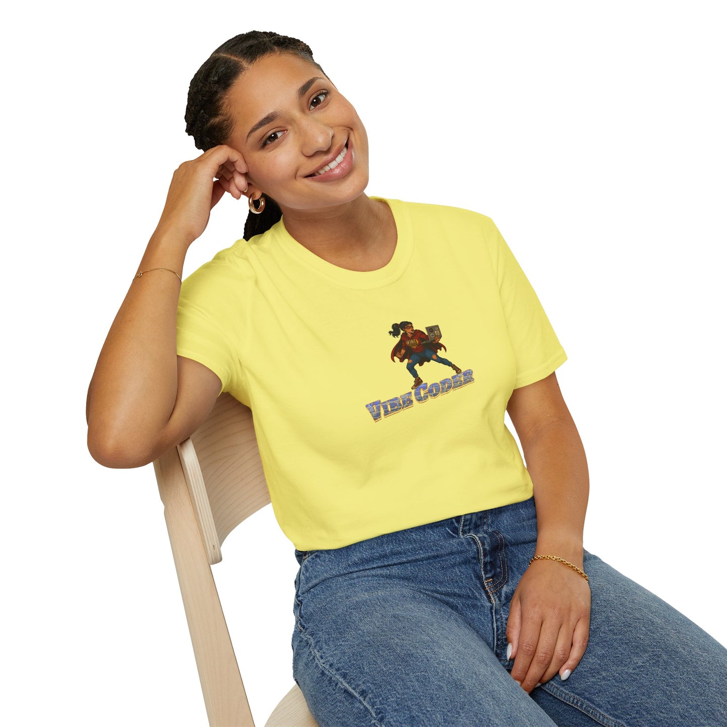 Vibe Coder LIfestyle Shirt | Super Hero Girl Vibe Coding | Funny Tech shirt for Women | Girls in STEM shirt