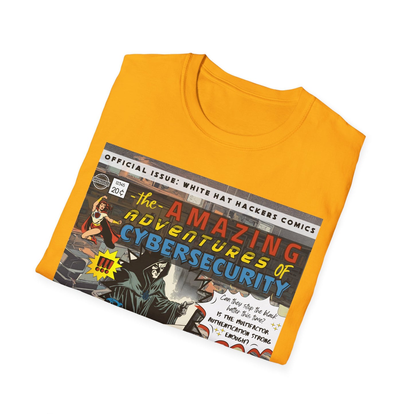 Male Superhero shirt | Vintage Comic Cybersecurity shirt