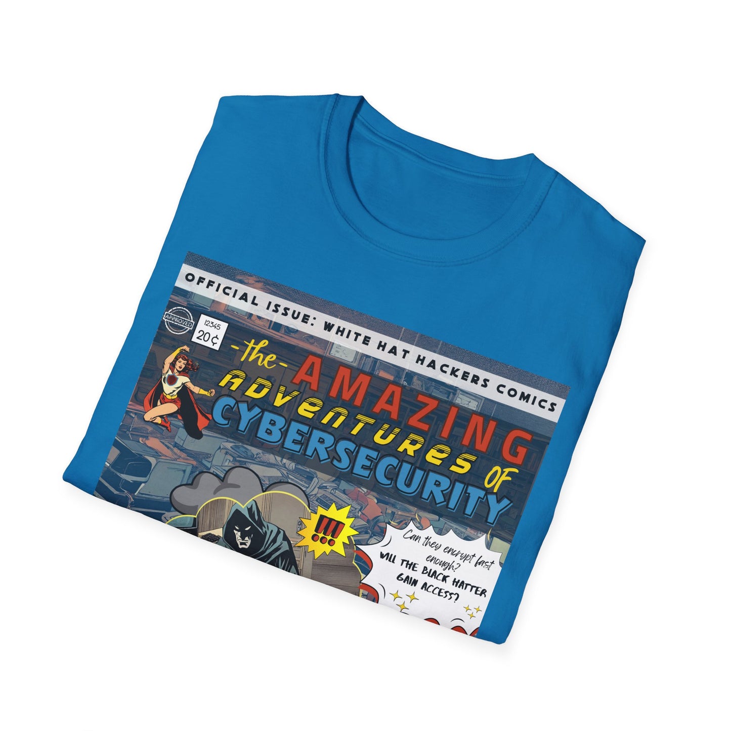 Superhero shirt Cybersecurity Vintage Comic shirt | Female Superhero | Girls in STEM shirt