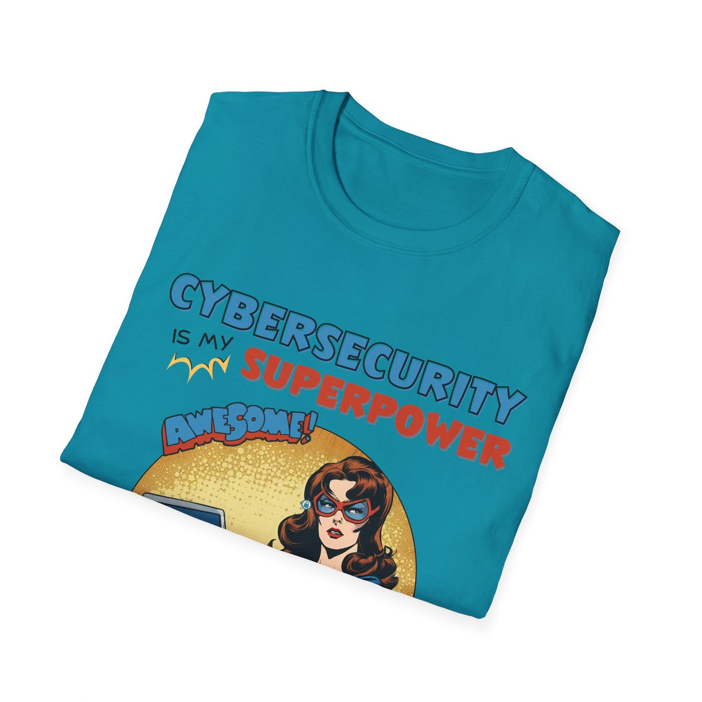 Women in stem  Cyber Security is my Superpower shirt | Cybersecurity Superhero shirt | Vintage Comic book style