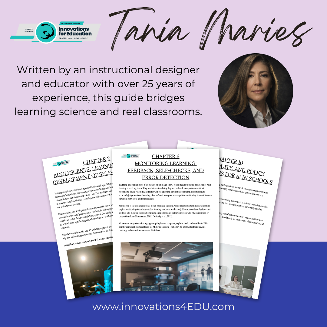 EBOOK: Learning How to Learn in the Age of AI Research-Based Strategies for Building Metacognition in Grades 6–12