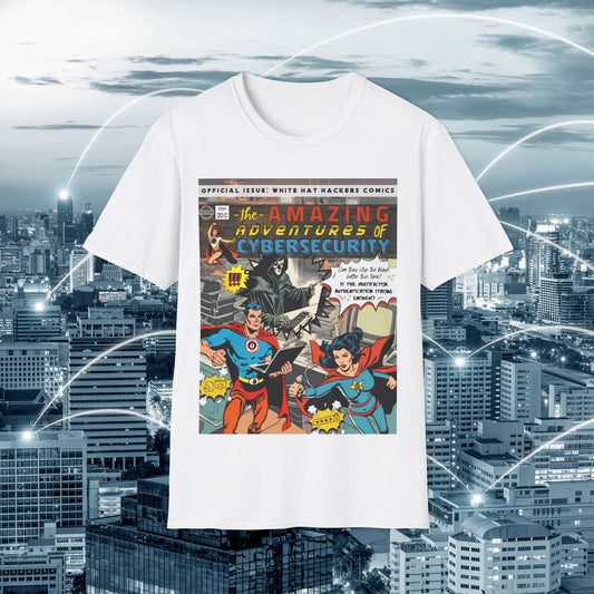Male Superhero shirt | Vintage Comic Cybersecurity shirt